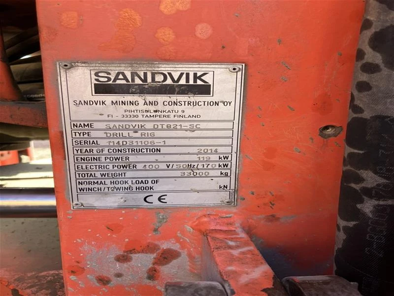 Други специализирани машини Друга Тунелна сонда Sandvik DT821-SC, снимка 6 - Индустриална техника - 46822915