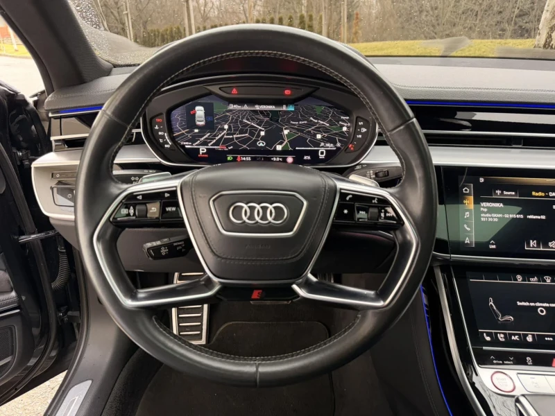 Audi S8 ПОДГРЕВ / ВЕНТИЛАЦИЯ  / 360  КАМЕРИ, снимка 13 - Автомобили и джипове - 53288001