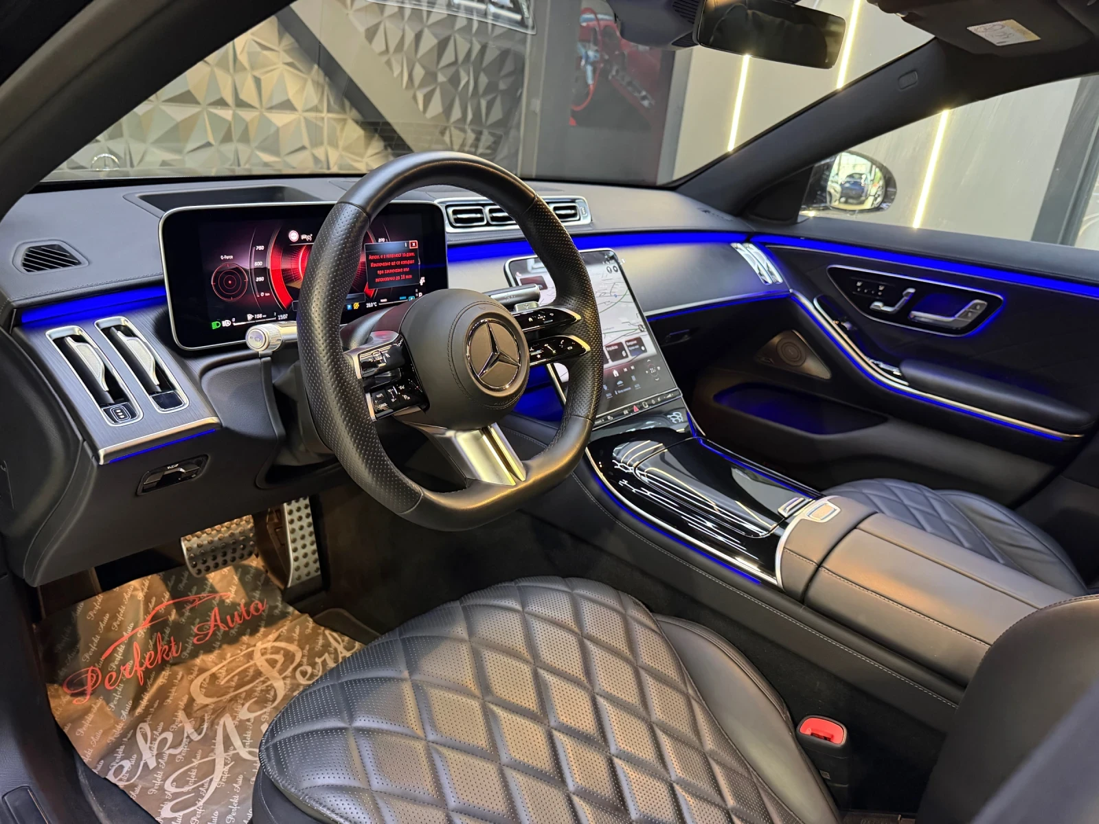 Mercedes-Benz S 450 d LONG AMG * FULL Екстри* BURMESTER* ПАНО* HEAD UP, снимка 9 - Автомобили и джипове - 54809533