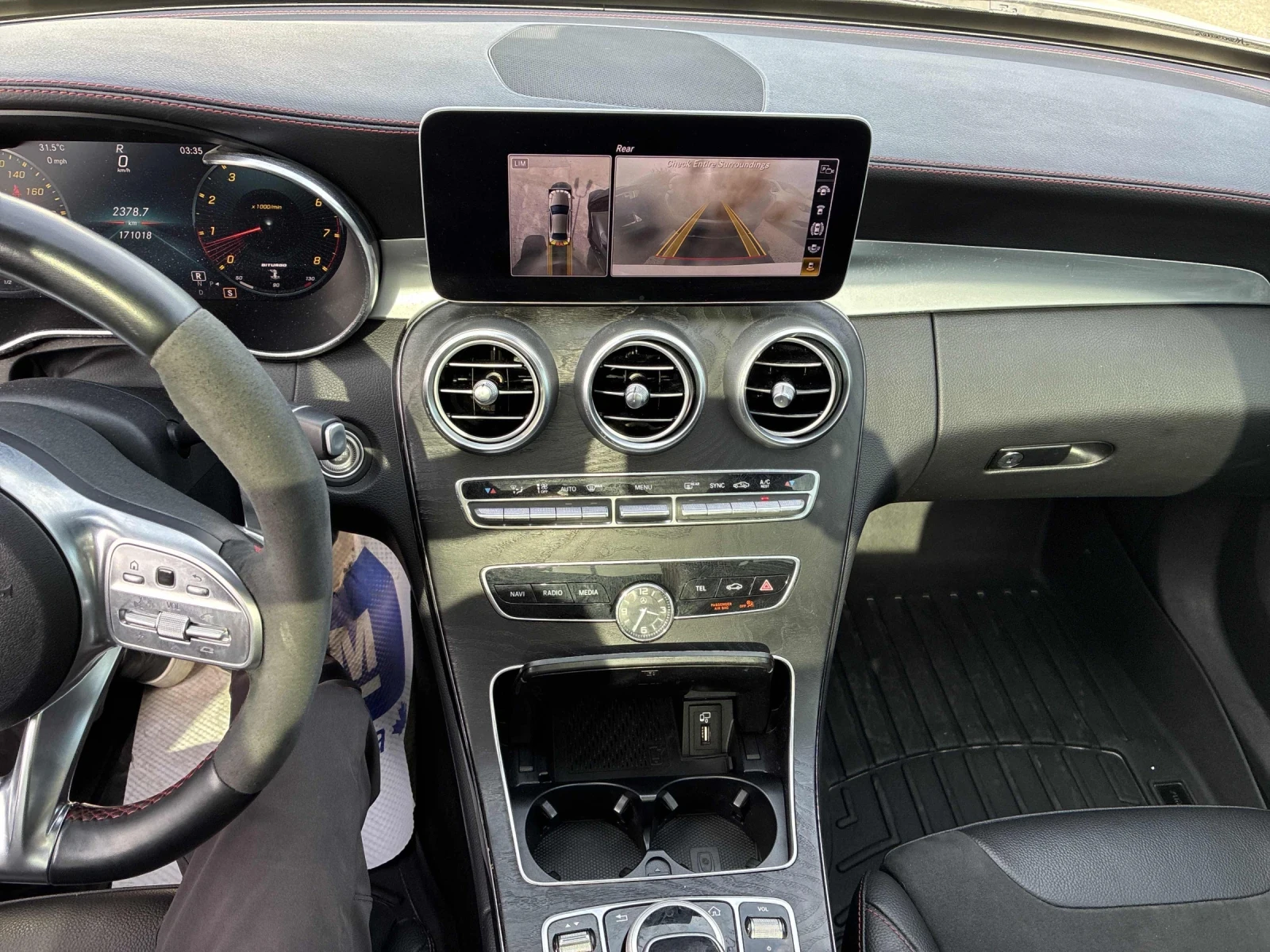 Mercedes-Benz C 43 AMG Pano* 360* Burmester* AMG EXHAUST* Подгрев* , снимка 10 - Автомобили и джипове - 55834842
