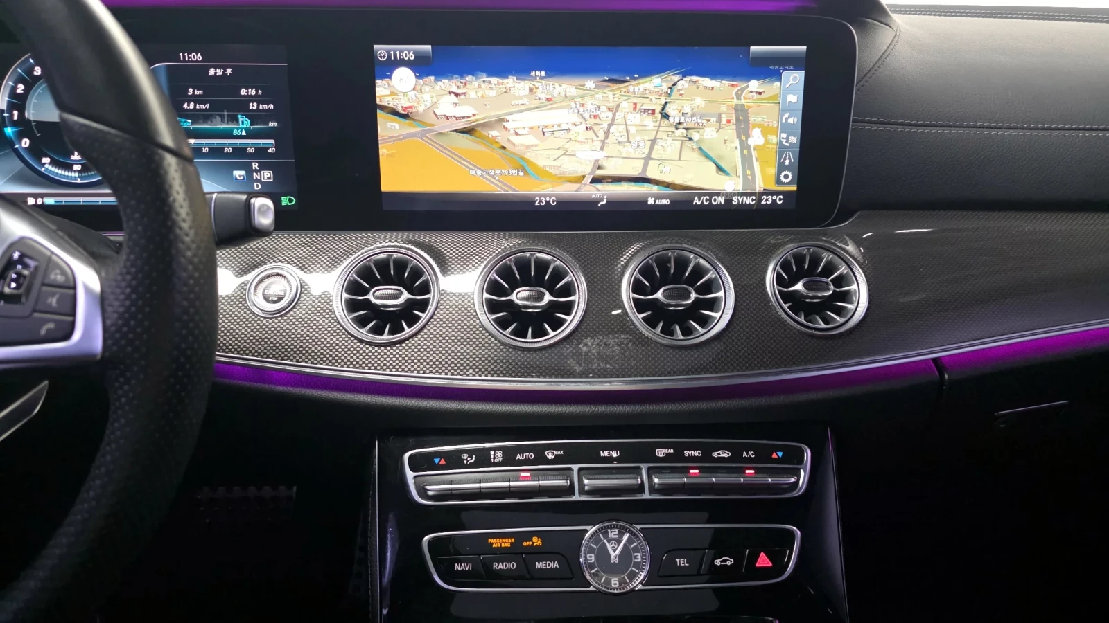 Mercedes-Benz E 400 COUPE | Burmester| Подгрев/Обдух | 360 | HUD, снимка 11 - Автомобили и джипове - 54782221