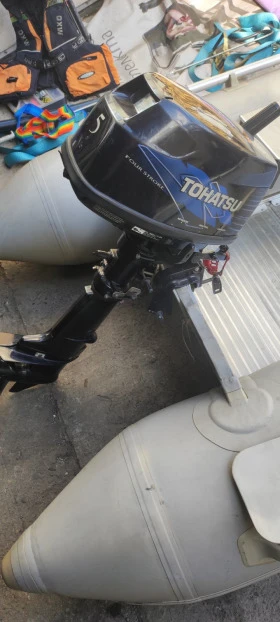 Надуваема лодка Собствено производство Tadpole с двигател Tohatsu, снимка 8