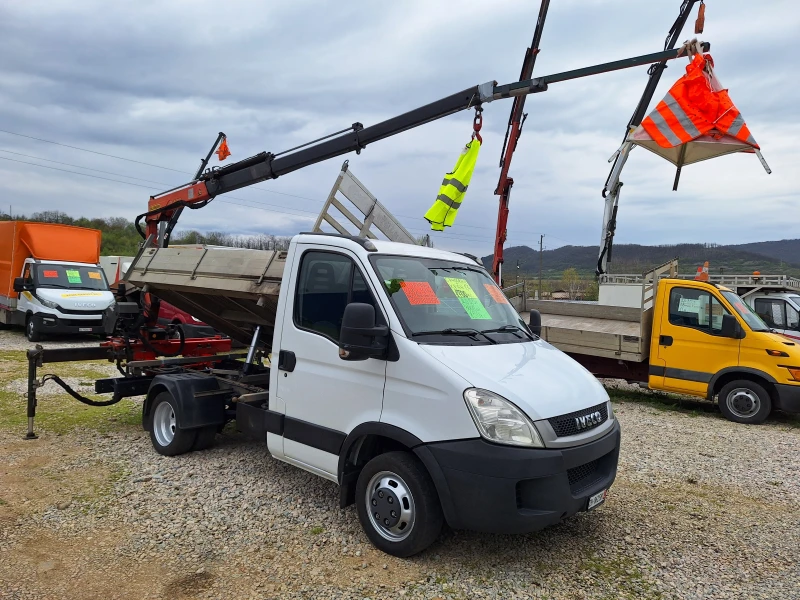 Iveco 35c15 до3, 5т.САМОСВАЛ С КРАН 1.7т ШВЕЙЦАРИЯ.6.m.стрела