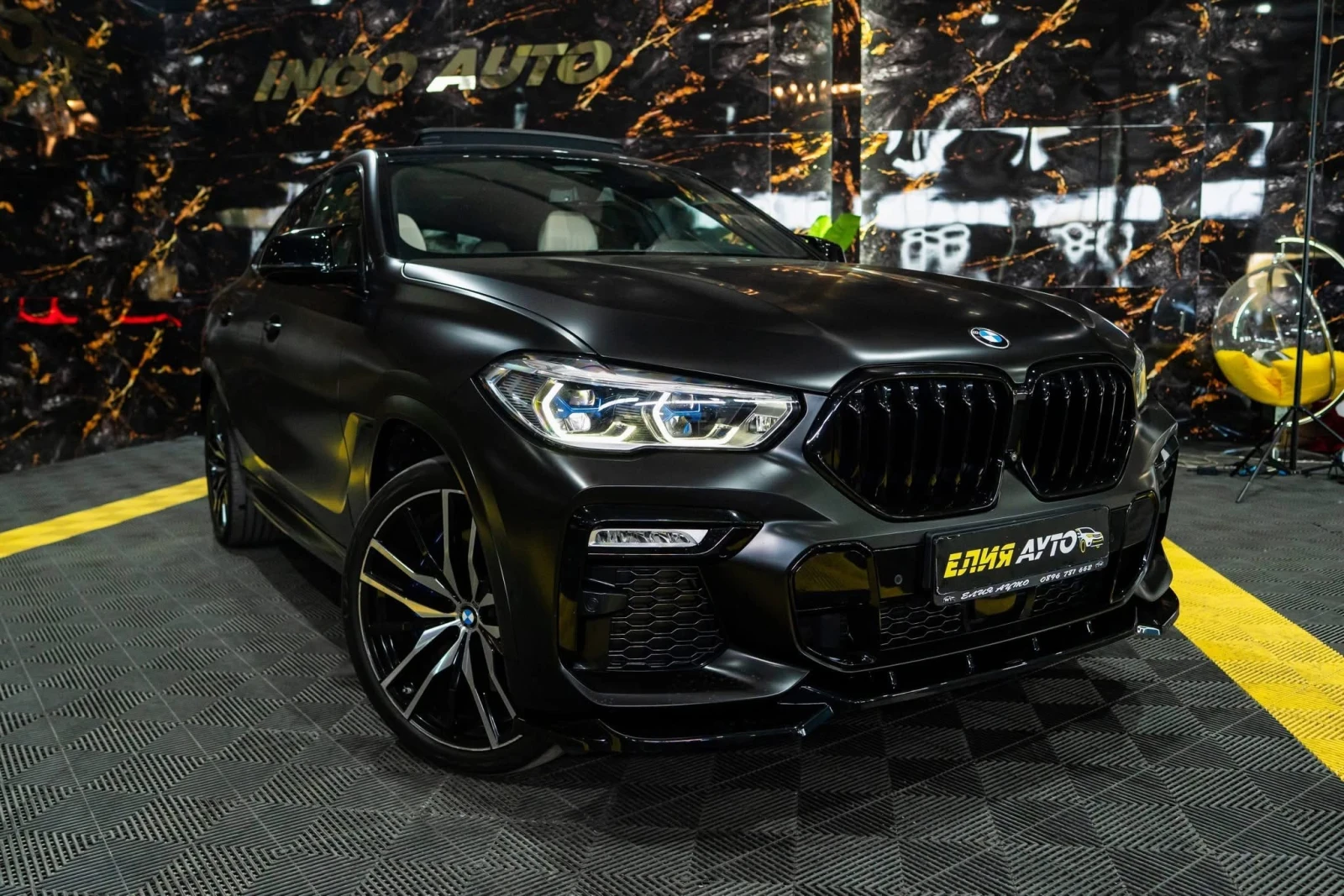 BMW X6 M40I XDRIVE M SPORT LED ПАНО H&K ЛИЗИНГ 100%, снимка 4 - Автомобили и джипове - 55963561