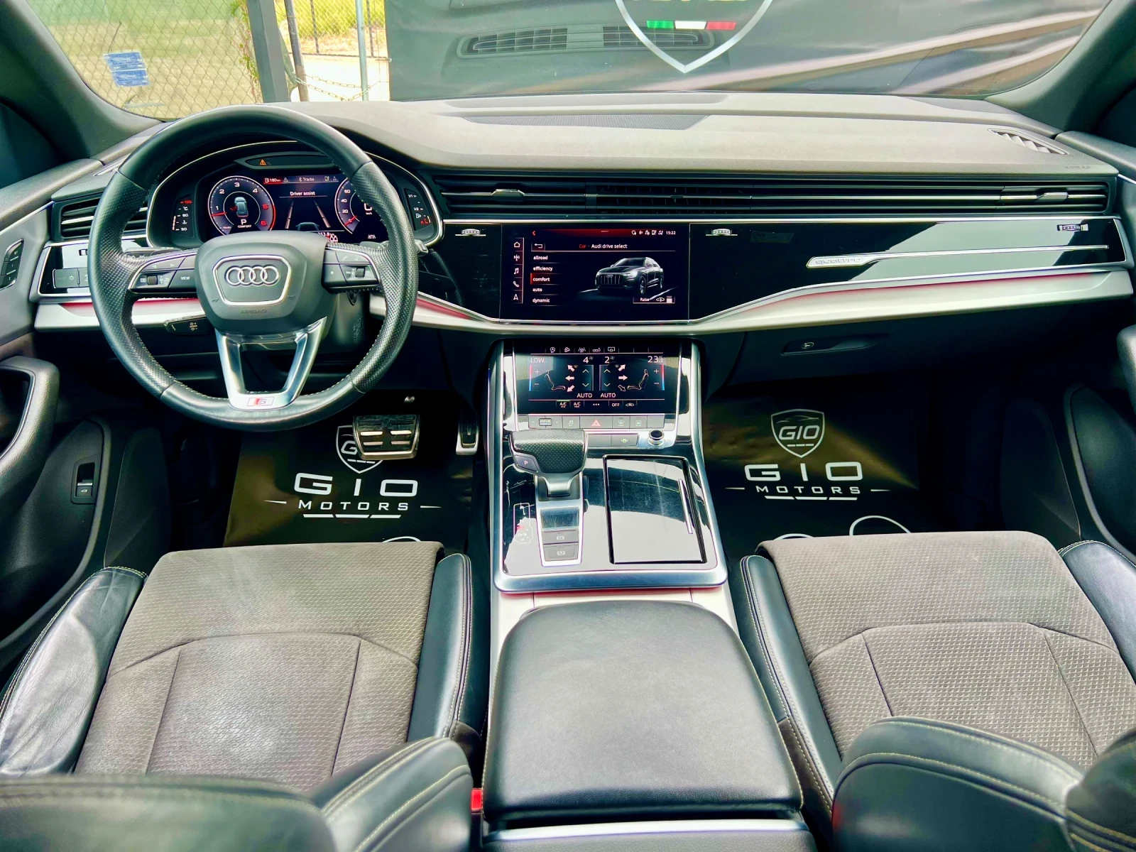 Audi Q8 50TDI* S-Line* Вакум* Distronic* Камера* Кожа* , снимка 11 - Автомобили и джипове - 56231667