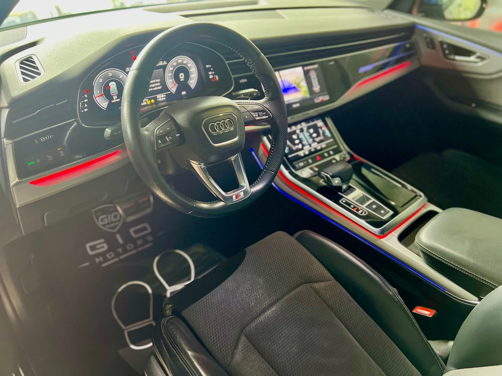 Audi Q8 50TDI* S-Line* Вакум* Distronic* Камера* Кожа* , снимка 8 - Автомобили и джипове - 56231667