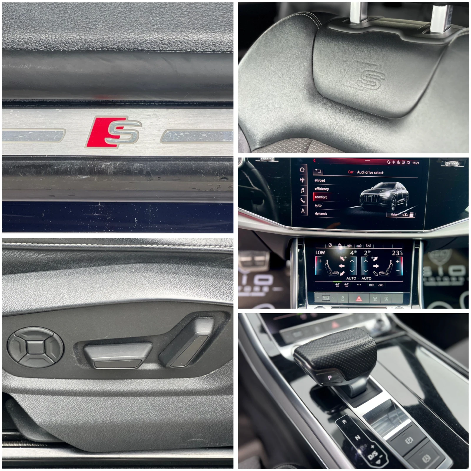 Audi Q8 50TDI* S-Line* Вакум* Distronic* Камера* Кожа* , снимка 15 - Автомобили и джипове - 56231667