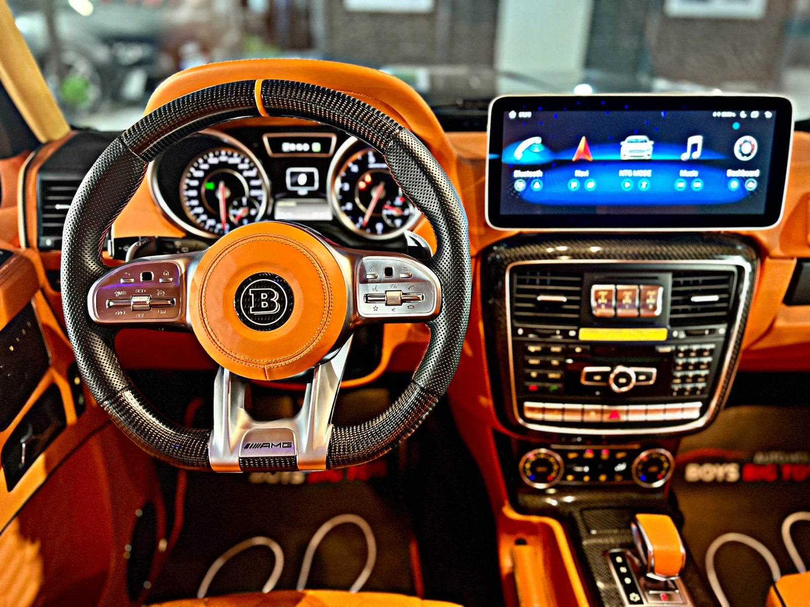 Mercedes-Benz G 63 AMG BRABUS800* ORANGE* Подгрев* Обдухване* ГЕНЕРАЦИЯ*  - изображение 10