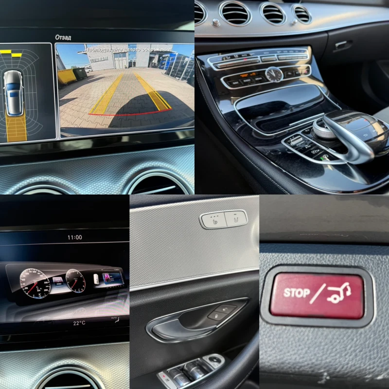 Mercedes-Benz E 220 AMG Optic+ 9Gtronic+ BlueTec+ Full Led+ Navi+ Подг, снимка 12 - Автомобили и джипове - 52048669