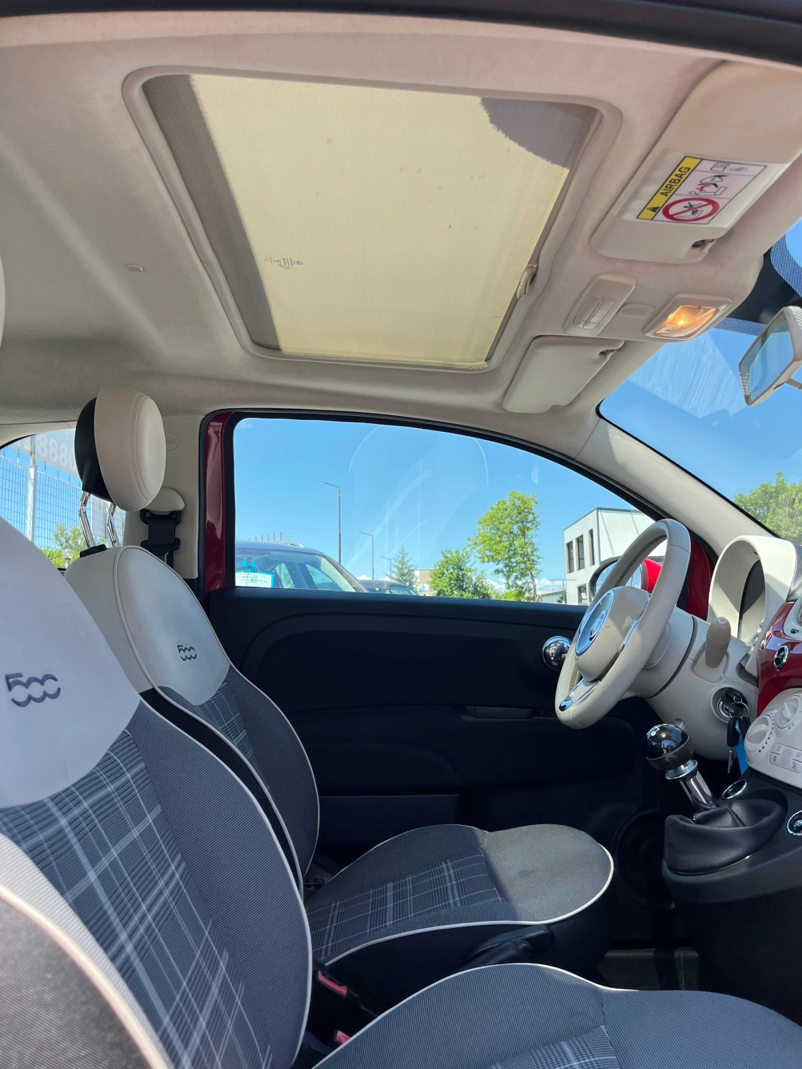 Fiat 500 1, 2 I  LPG  PANORAMA, снимка 8 - Автомобили и джипове - 54929885