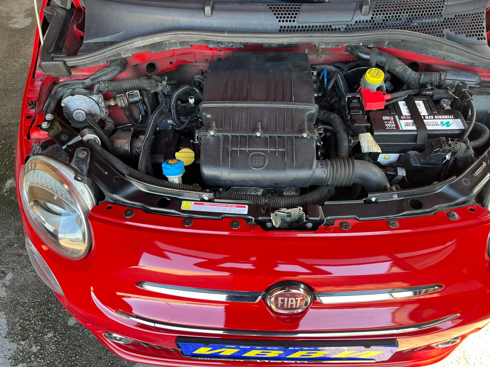 Fiat 500 1, 2 I  LPG  PANORAMA, снимка 9 - Автомобили и джипове - 54929885