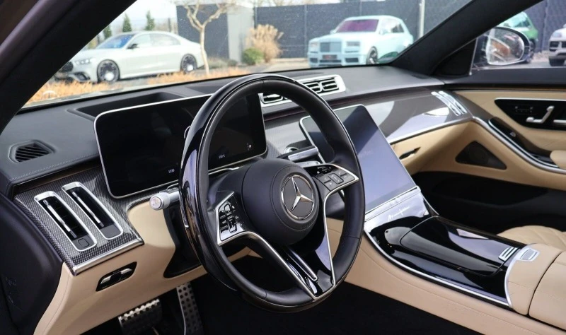 Mercedes-Benz S 580 *DESIGNO*MANUFAKTUR*AMG-LINE*4M*LONG*HEAD-UP*, снимка 8 - Автомобили и джипове - 45095316