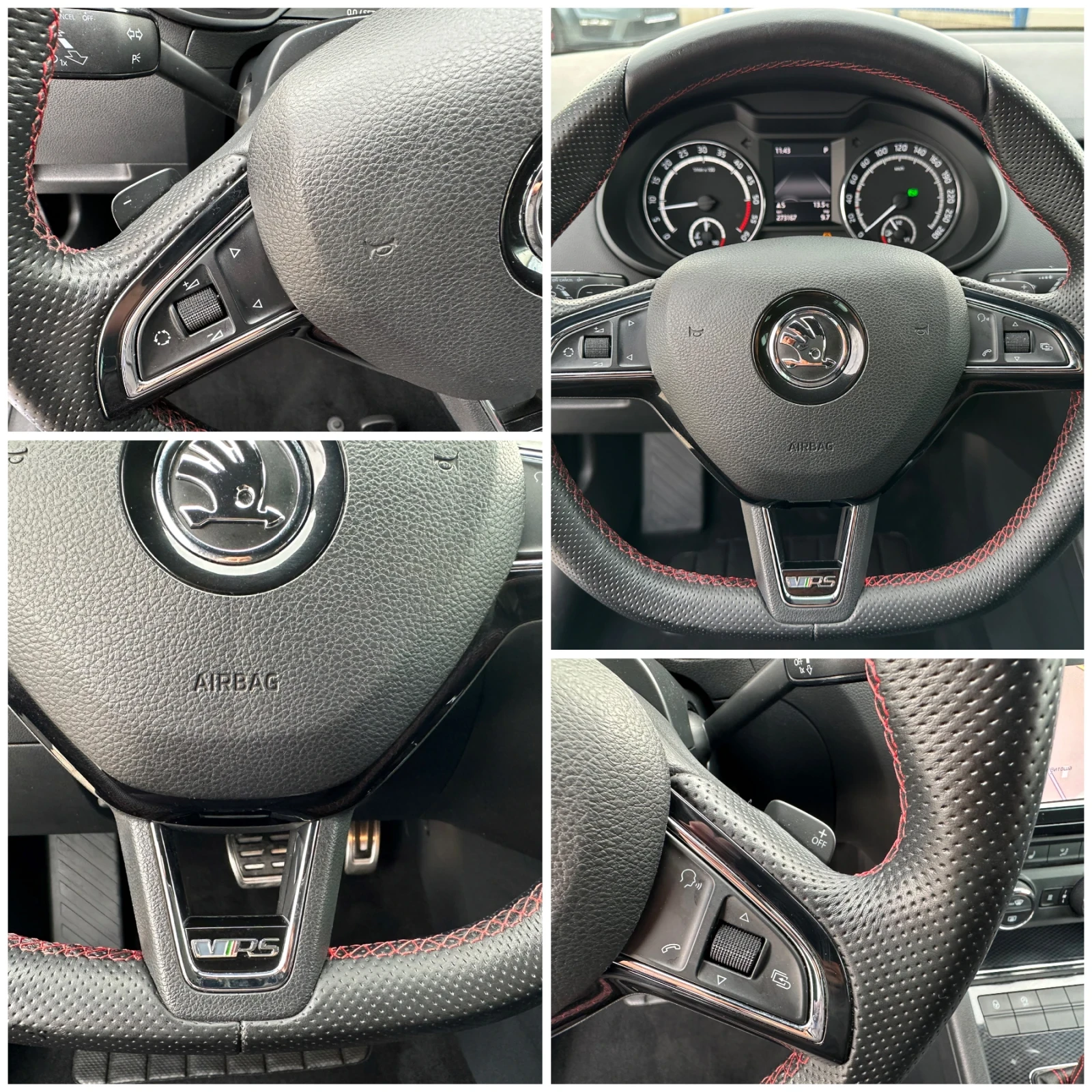 Skoda Octavia VRS 2.0d DSG 184-ACC-LANE-KEYLESS-- | Mobile.bg   14