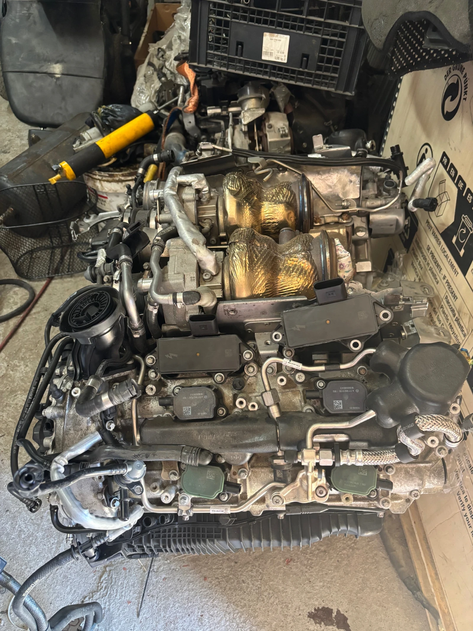 Двигател Mercedes AMG M177 612hp, снимка 2 - Части - 55450876