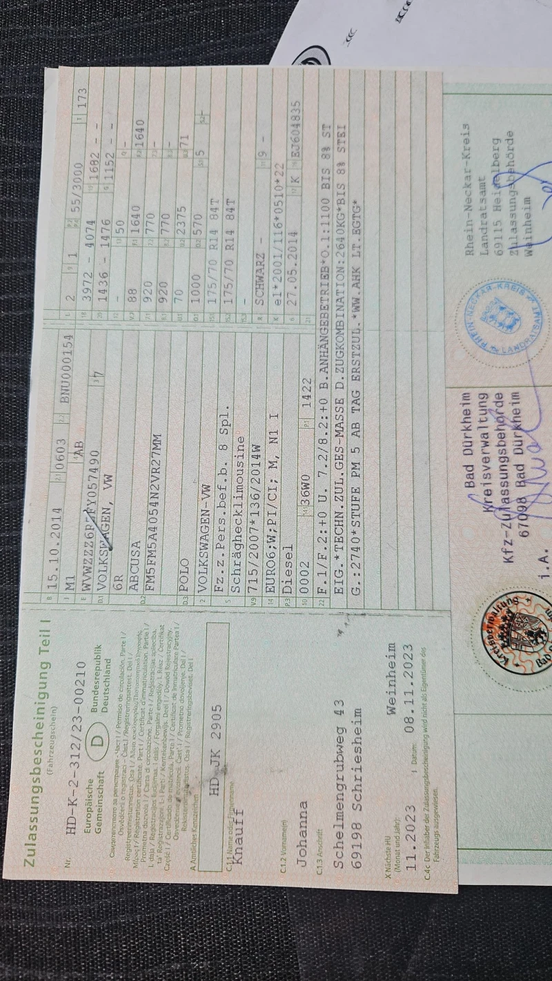 VW Polo 1.4d, снимка 14 - Автомобили и джипове - 47446279