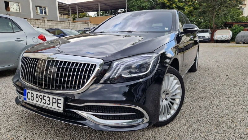 Mercedes-Benz S 350 4M LONG-BURMESTER-DISTRONIC-HEADUP-3TV-VAKUM-PANO-, снимка 1 - Автомобили и джипове - 47065248