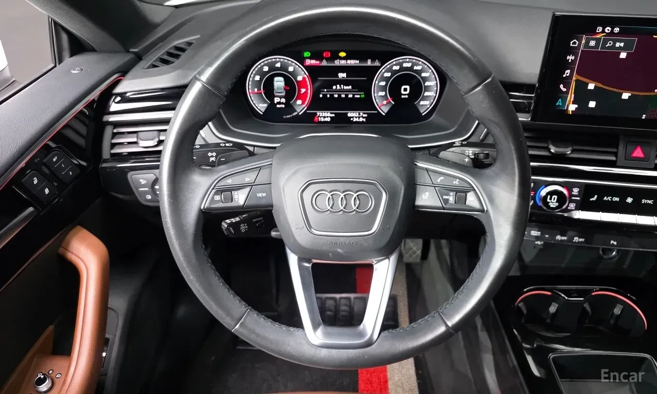 Audi A5 40TFSI* MATRIX* S* LINE* ОБДУХВАНЕ* ХЕДЪП* ДИСТРОН, снимка 8 - Автомобили и джипове - 56724129