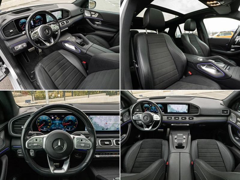 Mercedes-Benz GLE 400 d 2г.гар./AMG/4M/9G/Burm/360/Pano/Distronic, снимка 5 - Автомобили и джипове - 49589806