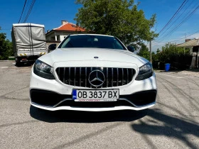 Обява за продажба на Mercedes-Benz C 180 AMG line, Burmester, напълно обслужен+ Каско ~24 444 лв. - изображение 1