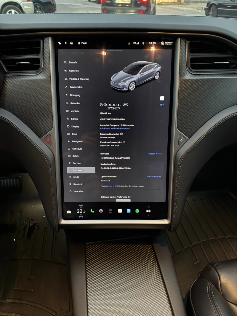 Tesla Model S 75D/2019/MCU2/525к.с./4Х4/Кожа/Панорама, снимка 11 - Автомобили и джипове - 52928000