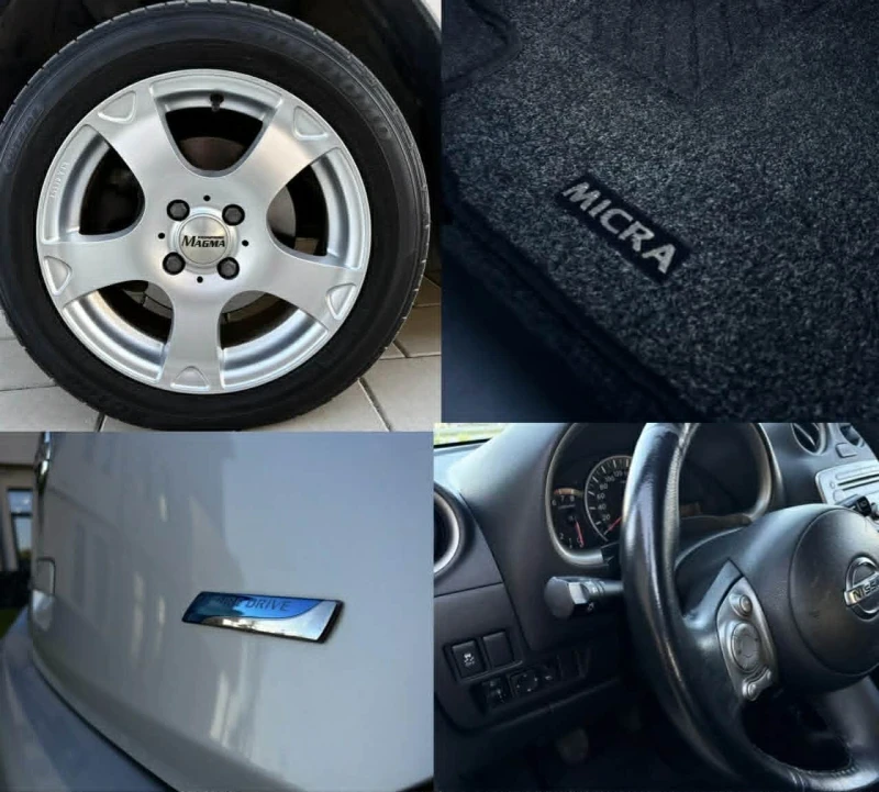 Nissan Micra 1.2i* РЕГИСТРИРАН* КЛИМАТРОНИК* АВТОПИЛОТ* ЕВРО 5, снимка 16 - Автомобили и джипове - 55979727