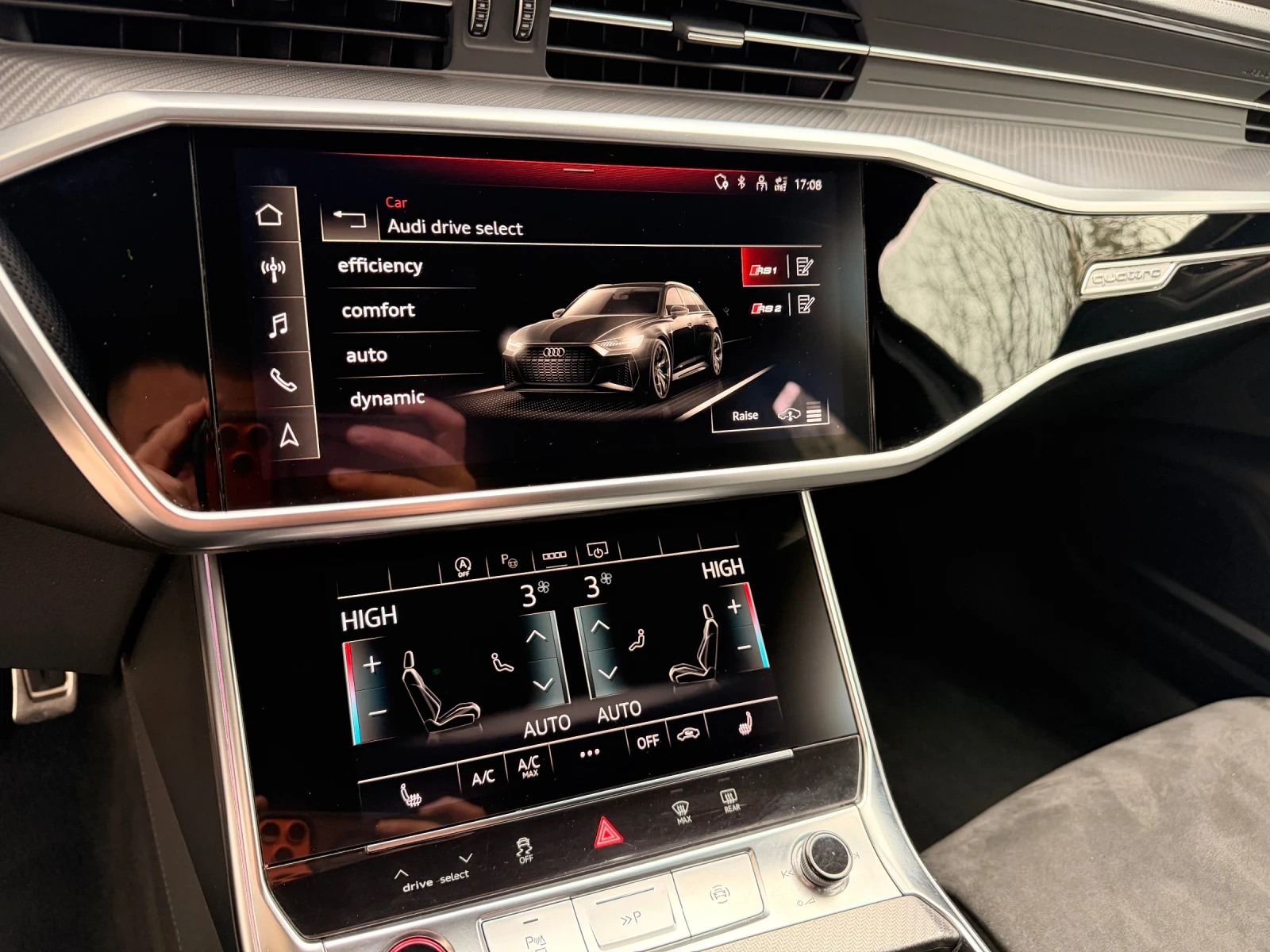 Audi Rs6 CARBON CERAMIC / ВЪЗДУШНО ОКАЧВАНЕ, снимка 14 - Автомобили и джипове - 53892590