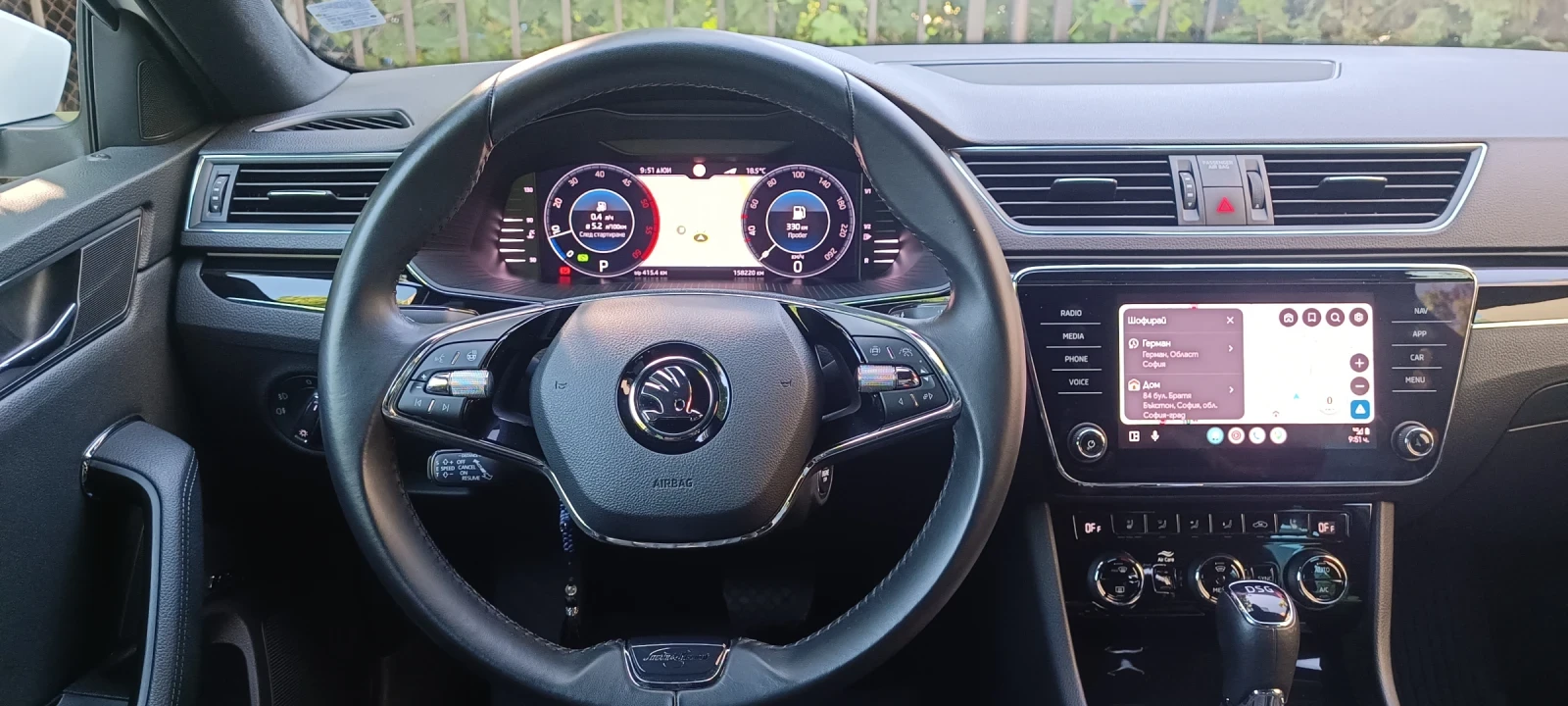 Skoda Superb 2.0TDI/200к.с/L&K/Гаранция , снимка 11 - Автомобили и джипове - 55160751