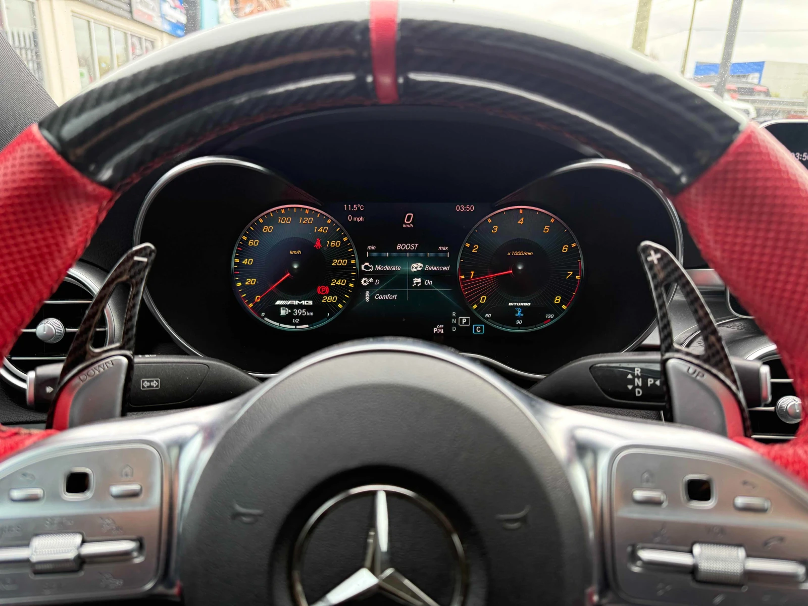 Mercedes-Benz C 43 AMG Сервизна история / Чист CARFAX / Без щети / Екстри, снимка 7 - Автомобили и джипове - 54868652