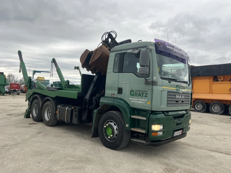 Man Tga 6х4, Кран-Z, Контейноровоз, , , , , снимка 8 - Камиони - 51910369