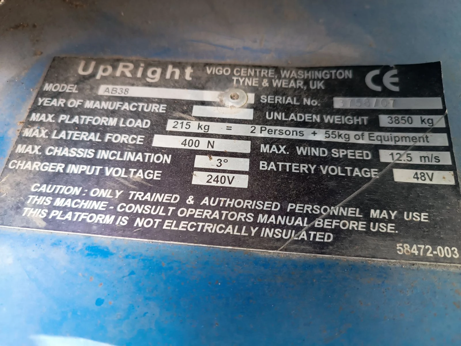 Автовишка Друга марка UP RIGHT AB38 - изображение 6