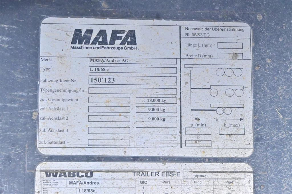 За камион Други Andres AG Typ L18/68e, снимка 16 - Ремаркета - 53176974