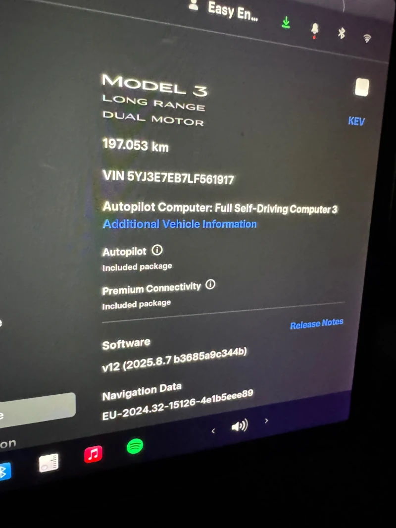 Tesla Model 3 Battery SOH 88% - 39990 лв. - 54033234 | Car24.bg