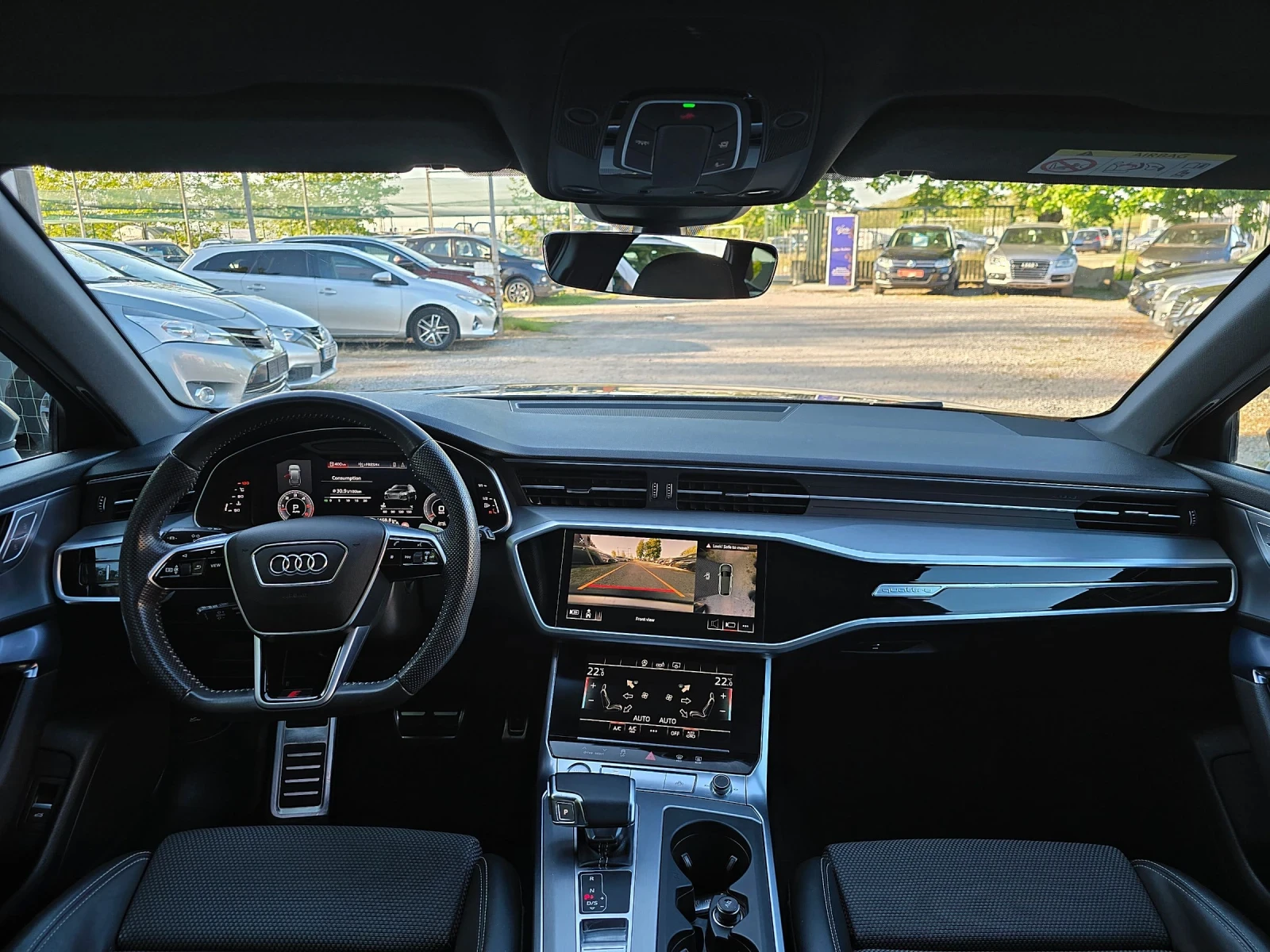 Audi A6 45TDI-231kc/8 ZF/S-line/360 -камери/DISTRONIK/, снимка 9 - Автомобили и джипове - 54609273