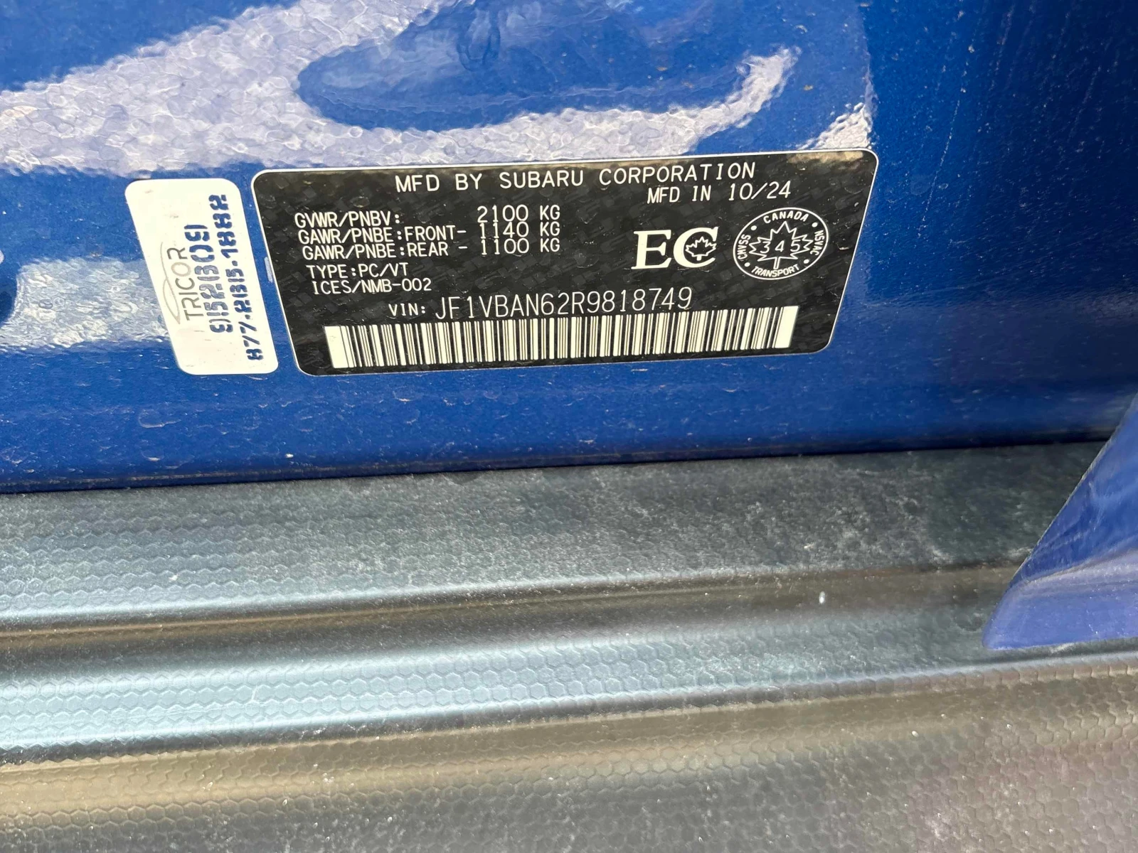 Subaru WRX * Sport tech * CARFAX * ОПЦИЯ ЗА ФИНАНСИРАНЕ , снимка 11 - Автомобили и джипове - 55987892