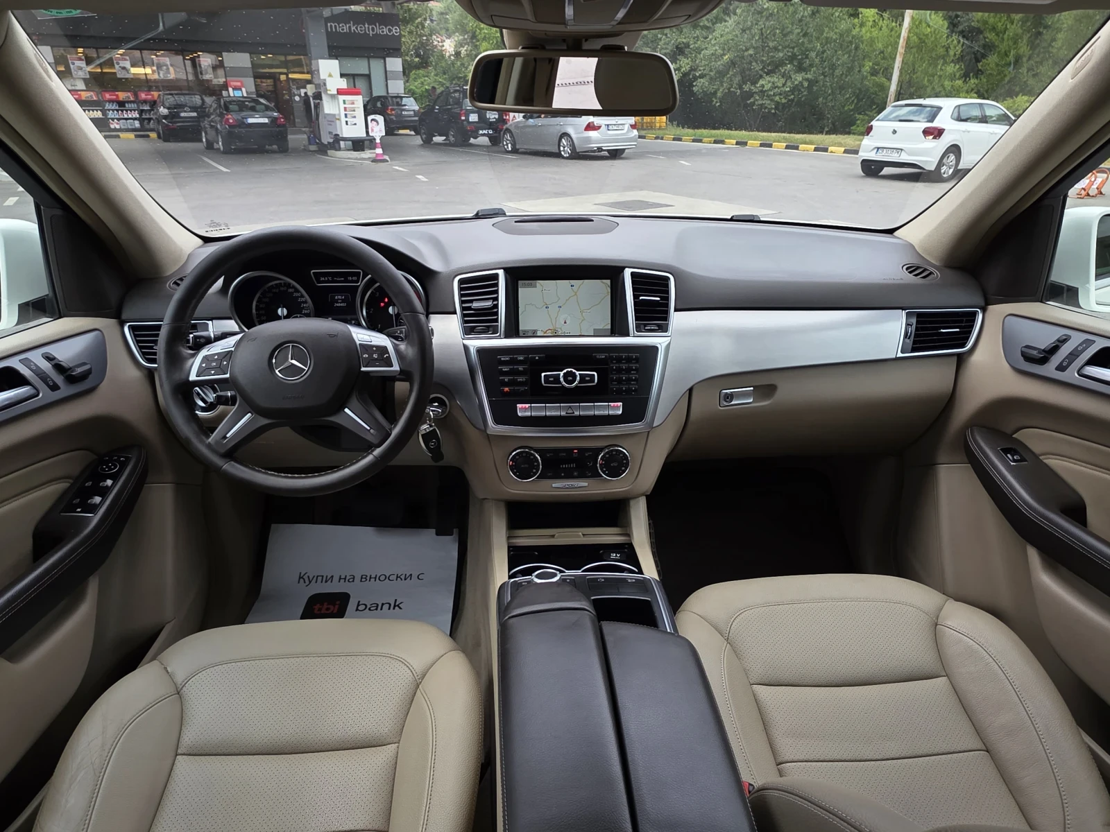 Mercedes-Benz ML 250 Топ състояние лизинг 100% одобрение, снимка 12 - Автомобили и джипове - 56046168