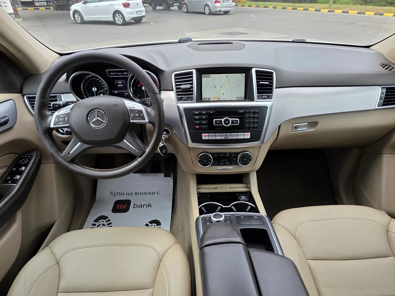 Mercedes-Benz ML 250 Топ състояние лизинг 100% одобрение, снимка 13 - Автомобили и джипове - 56046168