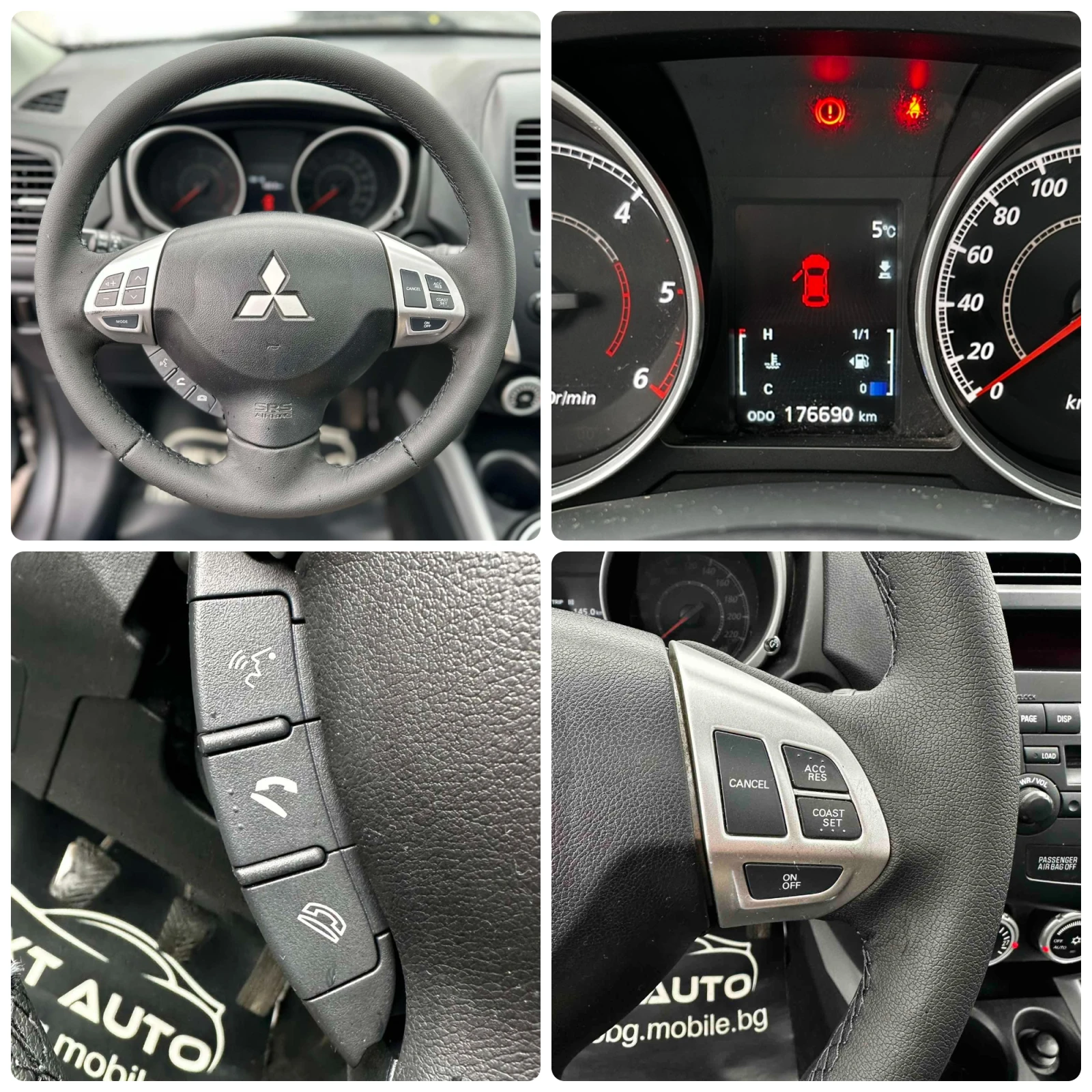 Mitsubishi ASX 1.8D-ID 150HP 176 000KM PANO EURO5A, снимка 13 - Автомобили и джипове - 54643947