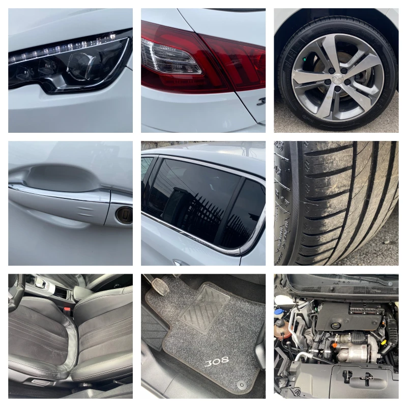 Peugeot 308 1.6HDI-ALLURE-KOЖА-NAVI-FULL LED-EURO6-PDC-KEYLESS, снимка 15 - Автомобили и джипове - 48429515