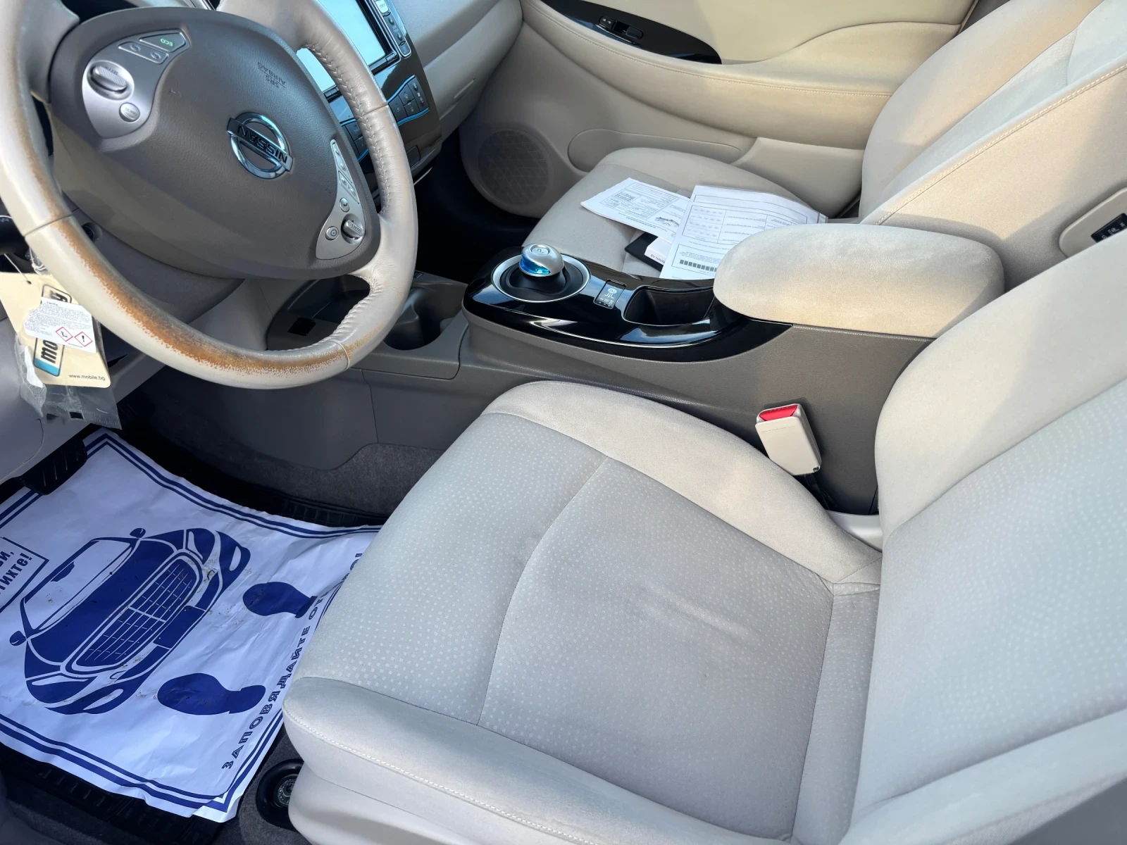 Nissan Leaf  2014+ 110кс+ 24KW-НАВИ+ КАМЕРА+ С.ИСТОРИЯ-КАТО НОВ - изображение 9