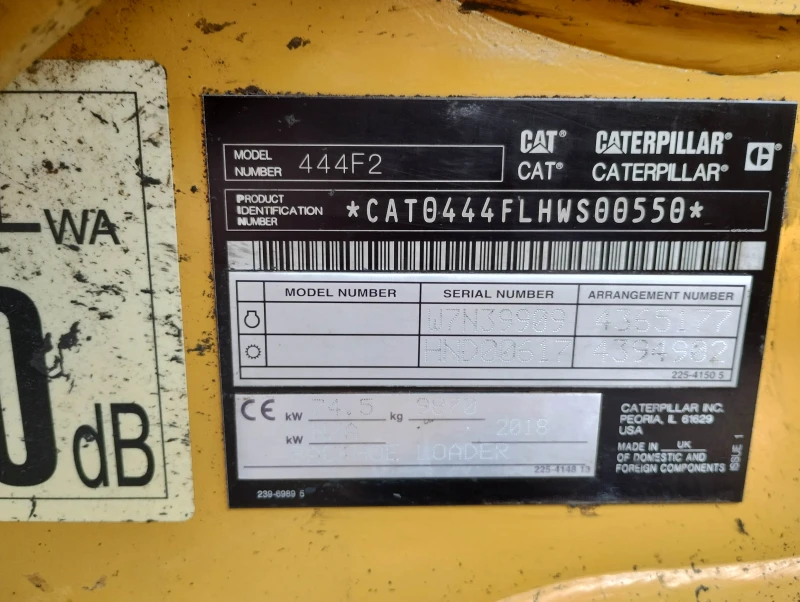 Багер Cat 444F2, снимка 5 - Индустриална техника - 50771019