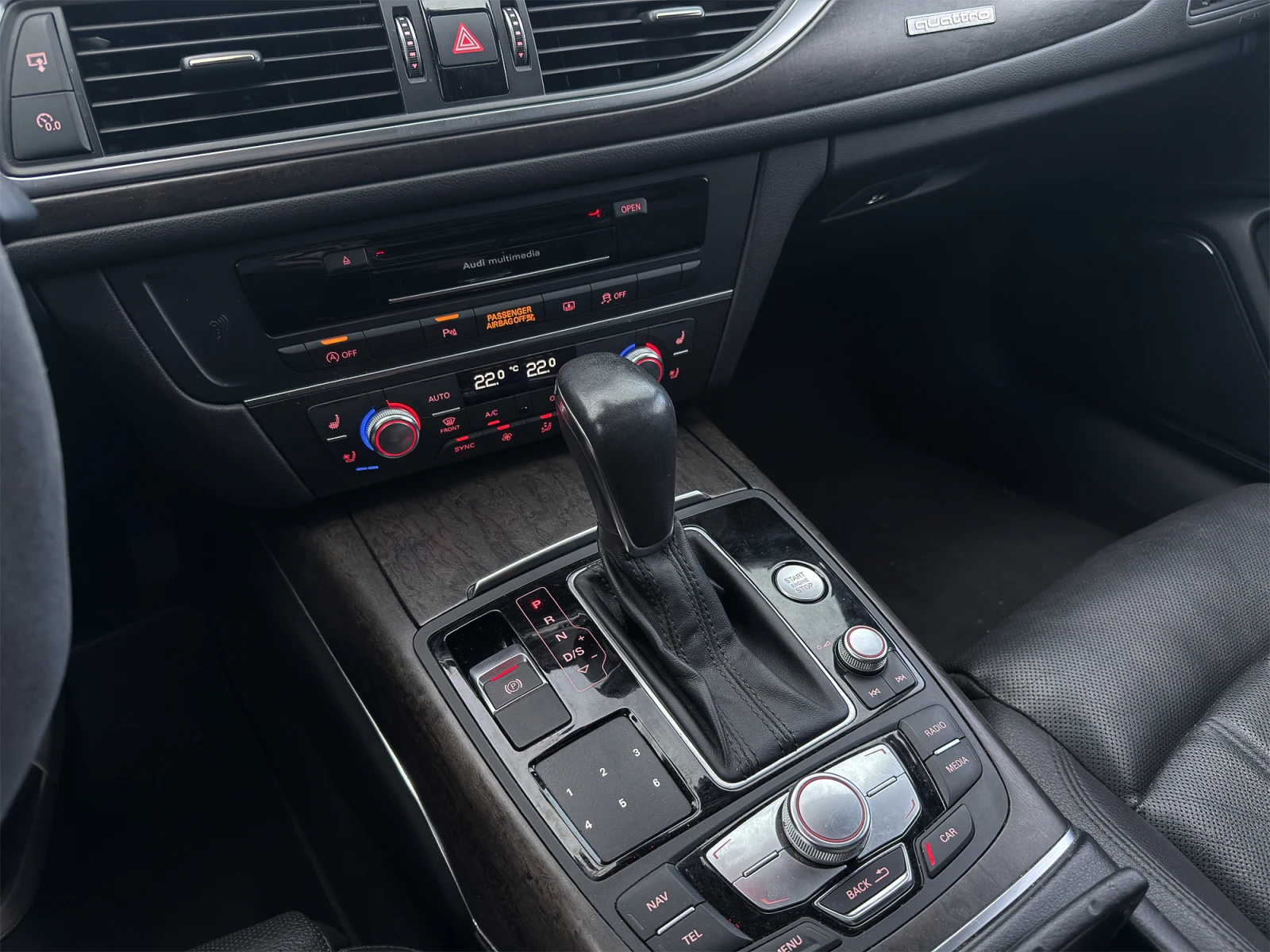 Audi A6 C7 3.0TFSI 333hp (430hp) S-line + 360 + Distronic, снимка 14 - Автомобили и джипове - 54876031