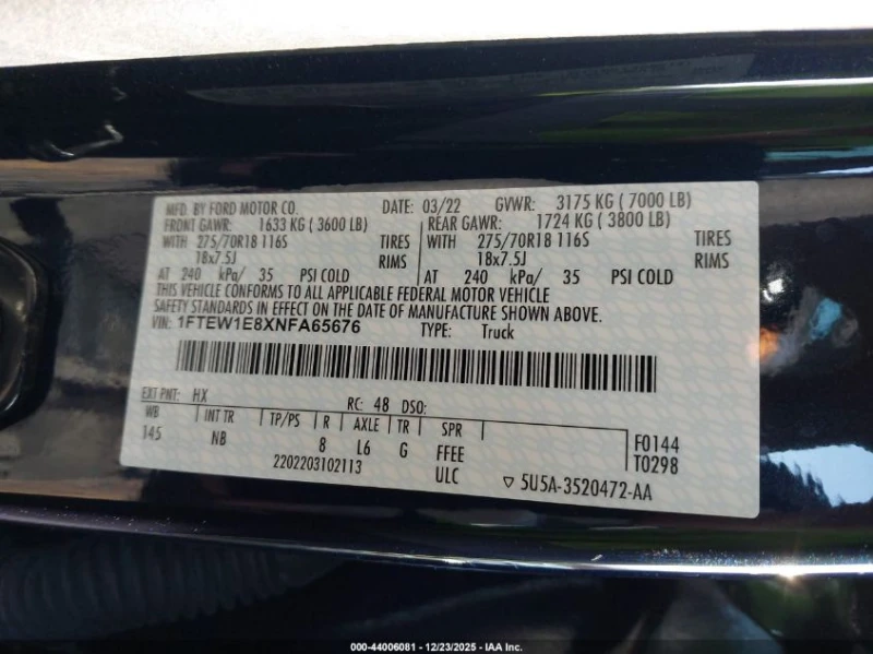 Ford F150 3.5L V-6 DI, DOHC, VVT, TURBO, 400HP 4X4 Drive, снимка 14 - Автомобили и джипове - 53342729