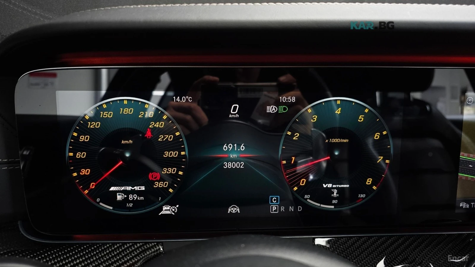 Mercedes-Benz AMG GT Карбон 360  Дистроник Масаж Испекция на място, снимка 8 - Автомобили и джипове - 54870449