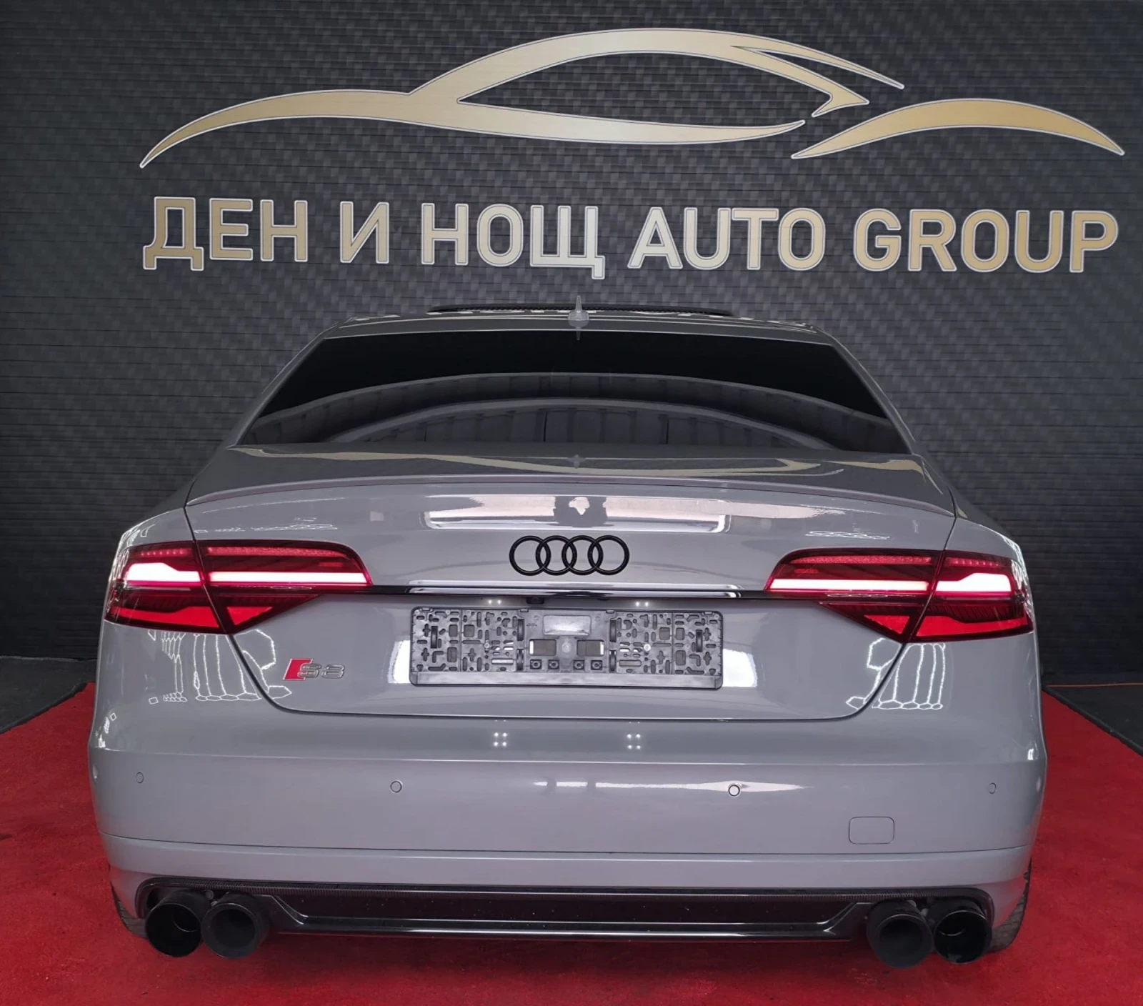 Audi S8 Audi S8 Plus MTM 740hp AKRAPOVIC NARDO GREY FULL M, снимка 3 - Автомобили и джипове - 54883388