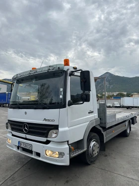 Mercedes-Benz Atego 8.230-Автовоз с кран и пътеки, снимка 1