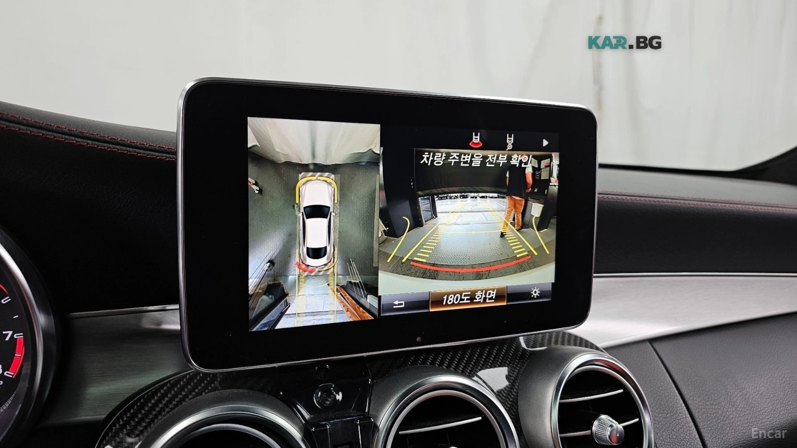 Mercedes-Benz C 63 AMG S* HUD* ЧЕРВЕНА КОЖА* 360, снимка 13 - Автомобили и джипове - 55709893