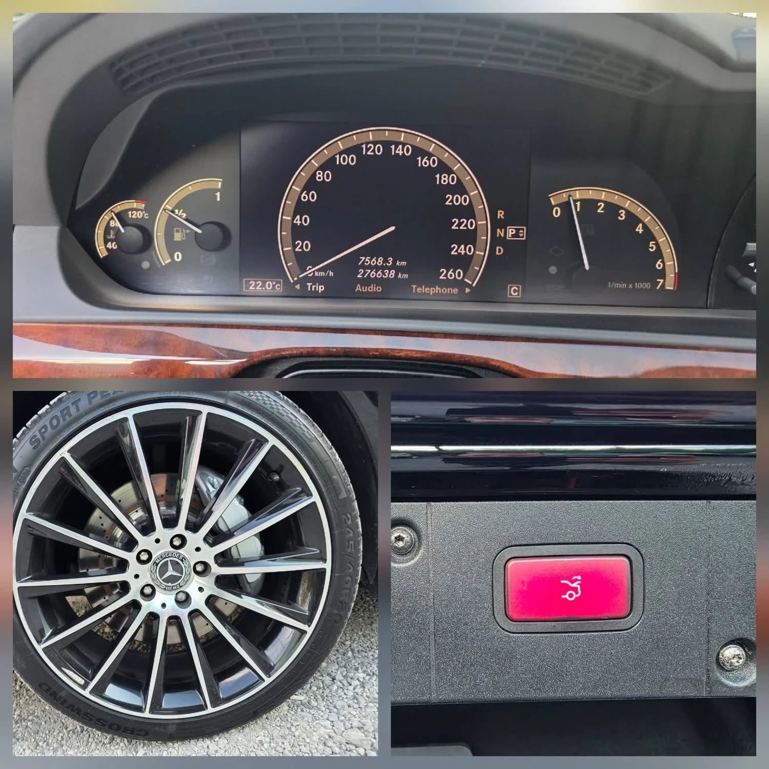 Mercedes-Benz S 500 S500L 388K.C. / AMG ПАКЕТ / ПАНОРАМА / НАВИ /, снимка 13 - Автомобили и джипове - 54601338