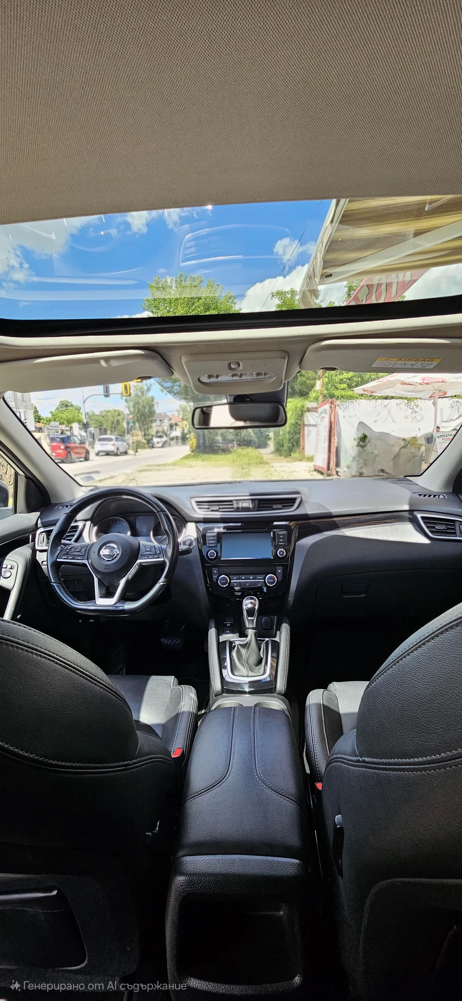 Nissan Qashqai 1.3 DiG-T, Фейслифт, Бяла перла, снимка 4 - Автомобили и джипове - 55058365