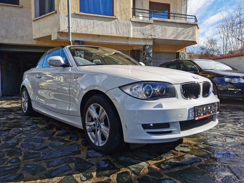 BMW 120 2.0 бензин. Кабрио. Автоматик. Навигация. Кожа. , снимка 3 - Автомобили и джипове - 43535345