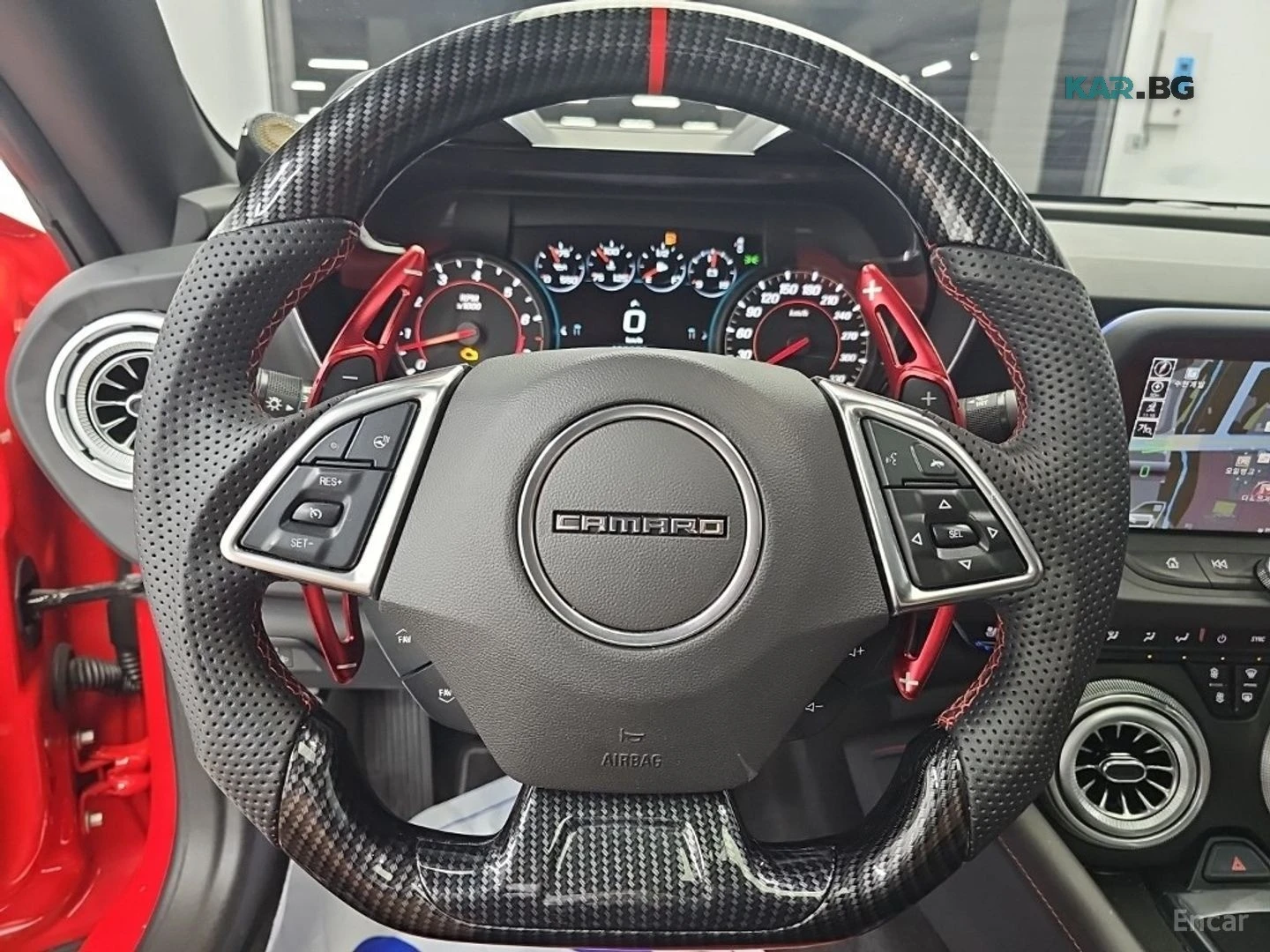 Chevrolet Camaro SS 6.2 V8 Volcano Red* HUD* ОБДУХ* НАВИ* ПАНО, снимка 9 - Автомобили и джипове - 56168809